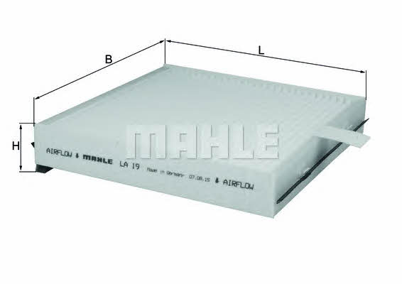 Mahle/Knecht LA 19 Filter, interior air LA19