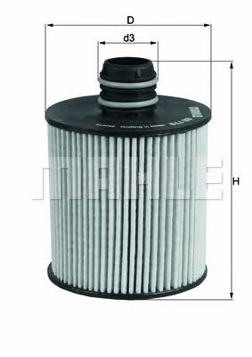 Oil Filter Mahle&#x2F;Knecht OX 779D