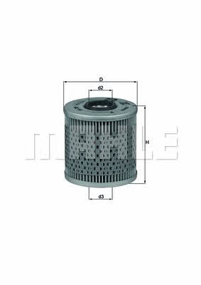 Oil Filter Mahle/Knecht OX 91D