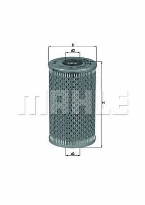 Oil Filter Mahle/Knecht OX 96D