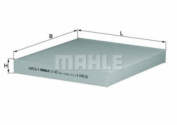 Cabin filter Mahle/Knecht LA 343