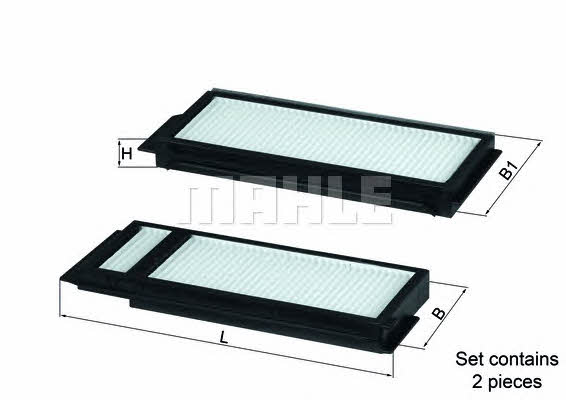 Cabin filter Mahle/Knecht LA 346/S