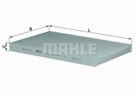 Cabin air filter KIA Pro Cee'D (Kia Pro Cee'D): LA441 Mahle/Knecht Cabin filter