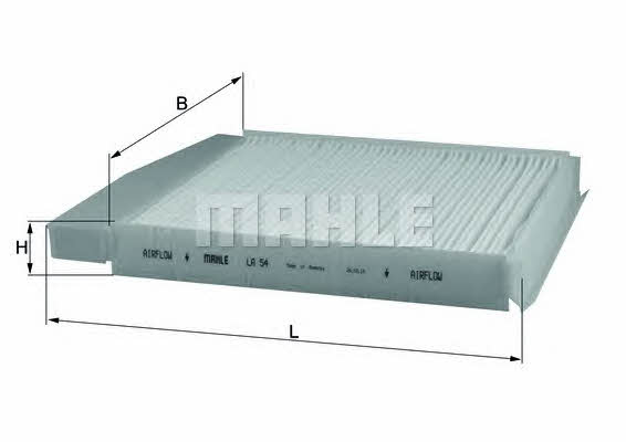 Cabin filter Mahle/Knecht LA 54