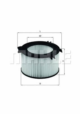 Cabin filter Mahle/Knecht LA 65