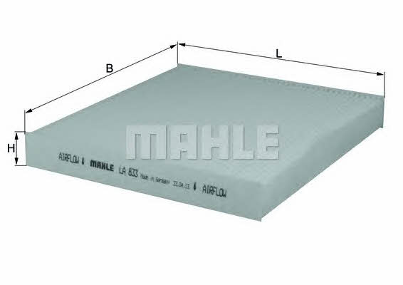 Cabin filter Mahle/Knecht LA 833
