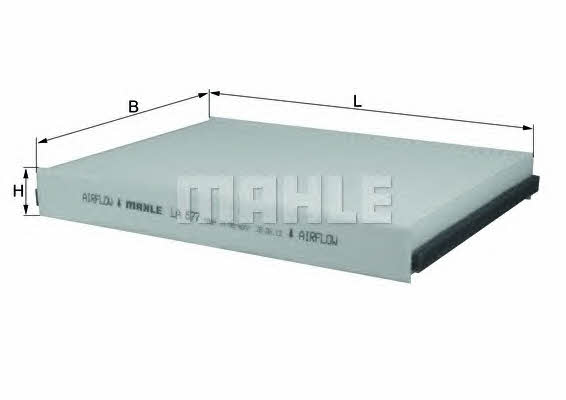 Cabin filter Mahle/Knecht LA 877