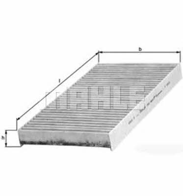 Cabin filter with activated carbon Mahle/Knecht LAK 107