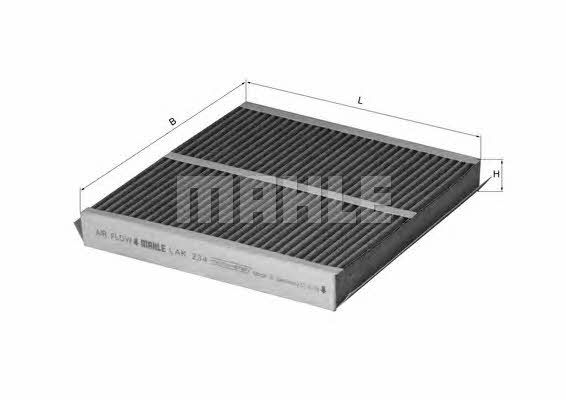 Mahle/Knecht LAK 234 Activated Carbon Cabin Filter LAK234