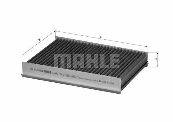 Mahle/Knecht LAK 249 Activated Carbon Cabin Filter LAK249