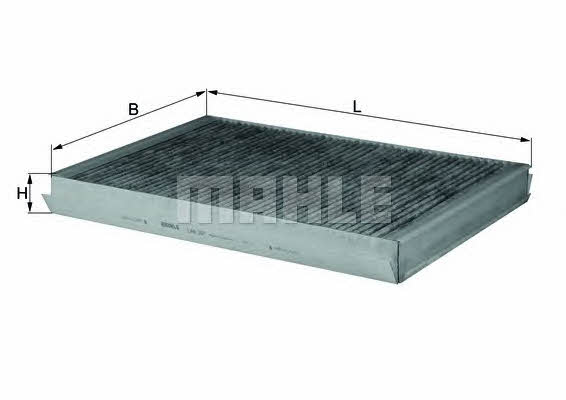 Cabin filter with activated carbon Mahle/Knecht LAK 307