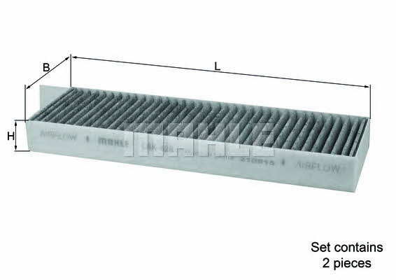 Activated Carbon Cabin Filter Mahle&#x2F;Knecht LAK 428&#x2F;S