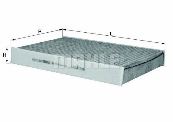 Cabin filter with activated carbon Mahle/Knecht LAK 814
