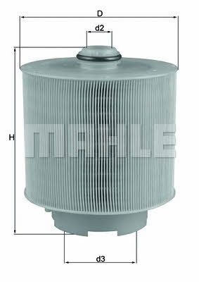 Air filter Mahle&#x2F;Knecht LX 1006&#x2F;2D