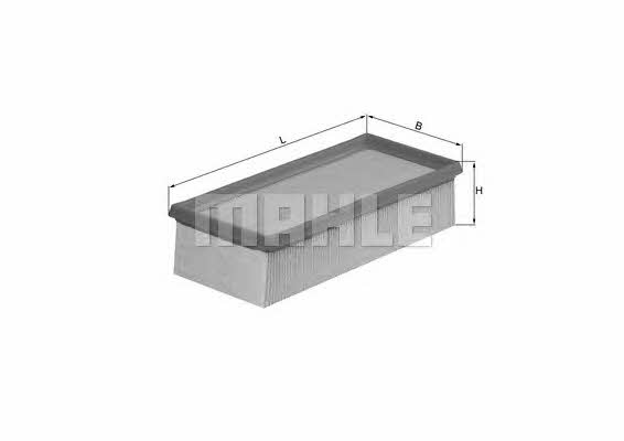 Air filter Smart Forfour: LX10081 Mahle/Knecht Air filter