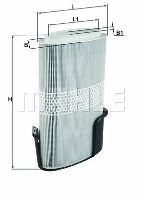 Mahle/Knecht LX 1009/6 Air filter LX10096
