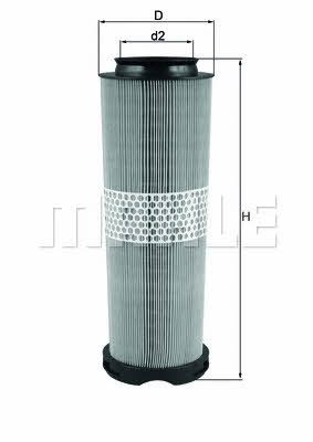 Mahle/Knecht LX 1020 Air filter LX1020