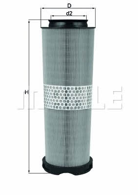 Mahle/Knecht LX 1020/1 Air filter LX10201