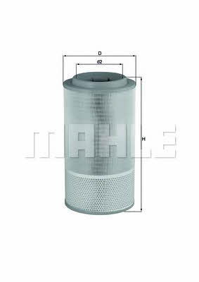 Air filter Mahle/Knecht LX 1024
