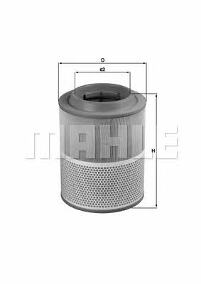 Mahle/Knecht LX 1072 Air filter LX1072