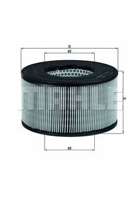 Mahle/Knecht LX 1139 Air filter LX1139