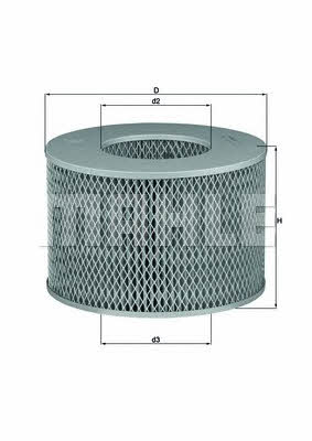 Mahle/Knecht LX 1140 Air filter LX1140