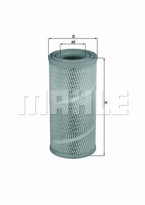 Mahle/Knecht LX 1142 Air filter LX1142