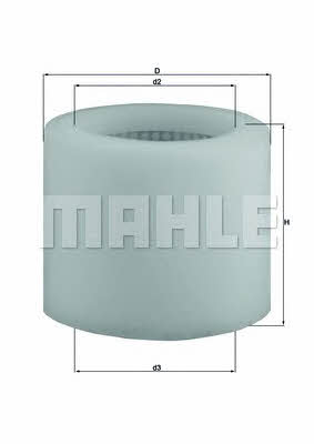 Mahle/Knecht LX 123 Air filter LX123