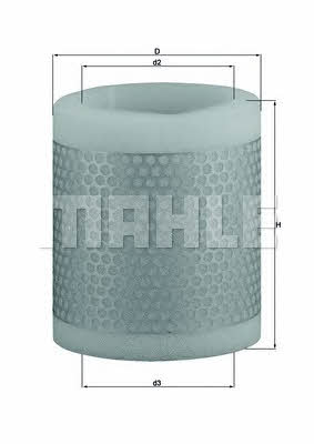 Mahle/Knecht LX 124 Air filter LX124