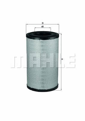 Mahle/Knecht LX 1243 Air filter LX1243