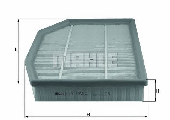 Mahle/Knecht LX 1250 Air filter LX1250