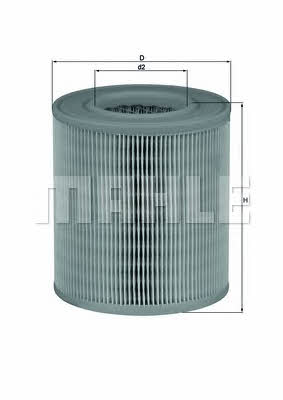 Air filter Mahle&#x2F;Knecht LX 1253