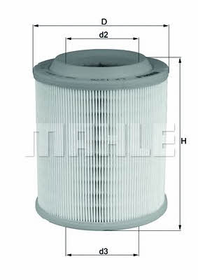 Mahle/Knecht LX 1275 Air filter LX1275