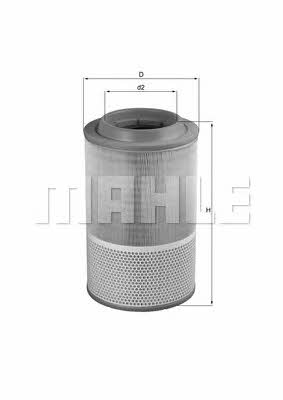 Mahle/Knecht LX 1276 Air filter LX1276