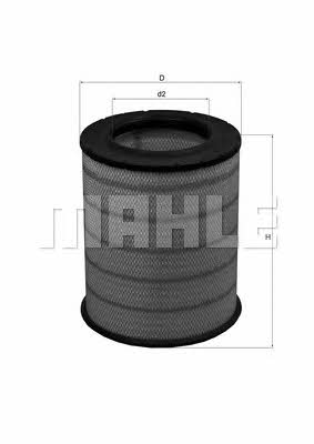 Air filter Mahle/Knecht LX 1281