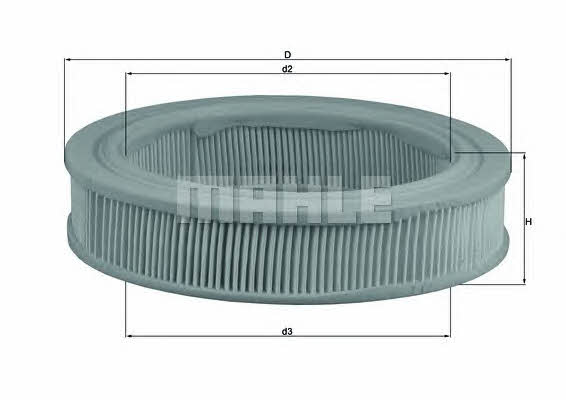 Mahle/Knecht LX 134 Air filter LX134