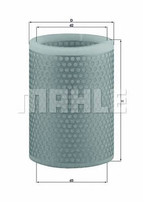 Mahle/Knecht LX 136 Air filter LX136