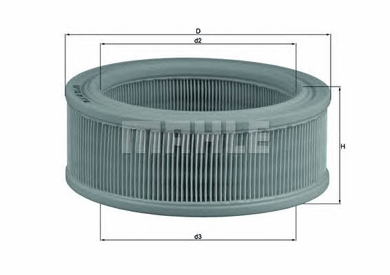 Mahle/Knecht LX 140 Air filter LX140