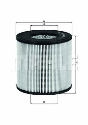 Mahle/Knecht LX 1464 Air filter LX1464