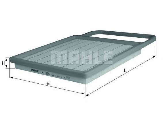 Air filter Mahle/Knecht LX 1475