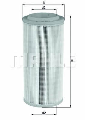Air filter Mahle&#x2F;Knecht LX 1595