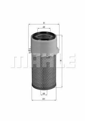 Mahle/Knecht LX 16 Air filter LX16