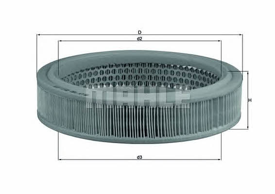 Mahle/Knecht LX 160 Air filter LX160