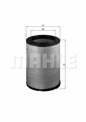 Mahle/Knecht LX 1600 Air filter LX1600