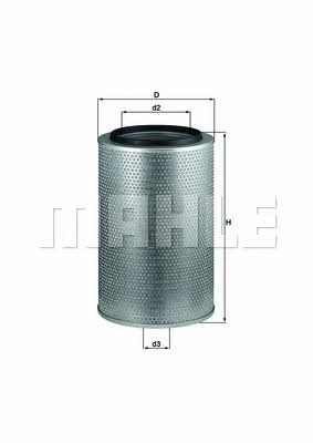 Mahle/Knecht LX 1606 Air filter LX1606
