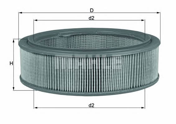 Mahle/Knecht LX 161 Air filter LX161