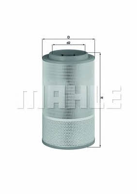 Mahle/Knecht LX 1627 Air filter LX1627
