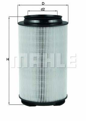 Mahle/Knecht LX 1628 Air filter LX1628