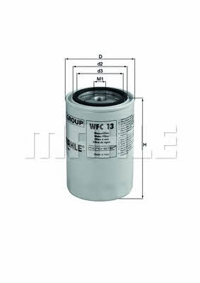 Mahle/Knecht WFC 13 Cooling liquid filter WFC13