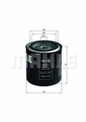 Mahle/Knecht WFC 19 Cooling liquid filter WFC19